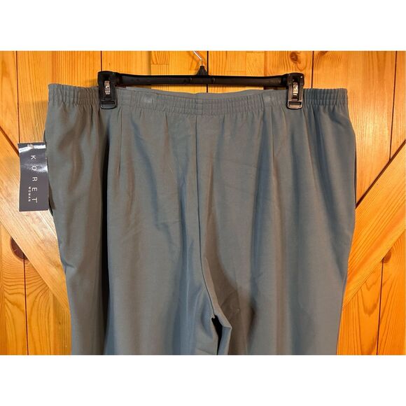 Koret Woman  Pants Wedgewood Blue Elastic Waist 20W Short NWT (4291) - Picture 6 of 8